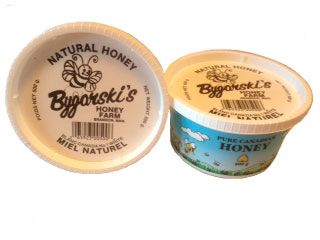 Bygarski's Honey Farm five hundred gram container